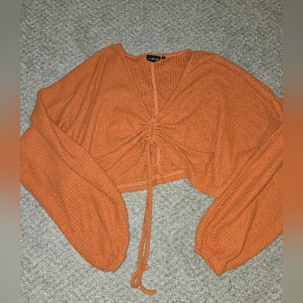 Urban Outfitters Burnt Orange Knit Top - Picture 2 of 4